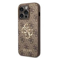 Guess Originální pouzdro 4G Big Metal Logo GUHCP15L4GMGBR pro Iphone 15 Pro brown