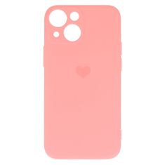 Vennus Kryt Vennus Heart Silicone pro Apple iPhone 14 , design 1 , barva růžová