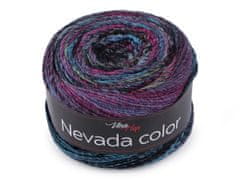 Kraftika 1ks (6302) fialová tmavá pletací příze nevada color 150 g