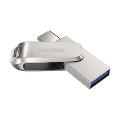 SanDisk Ultra Dual Drive Luxe/1TB/USB 3.1/USB-A + USB-C/Stříbrná