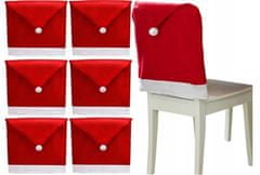 Tutumi Potah na židli Santa 6 ks červený