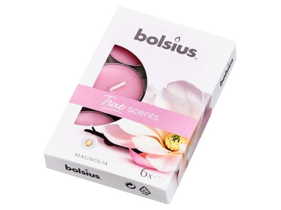 Bolsius Aromatic 2.0 Vonné čajové svíčky 6ks, Magnolia