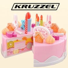 Kruzzel 22382 Narozeninový dort sada 75 ks