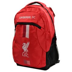 FotbalFans Stylový Batoh Liverpool FC, červeno-černý, 2 kapsy, 46x32x14 cm