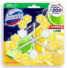 Domestos Power 5 Lime 3x55 g