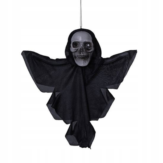 Korbi Hlava zavěšené lebky, halloweenská dekorace, děsivý ornament, černá