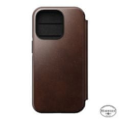 Nomad Leather MagSafe Folio, brown, iPhone 14 Pro