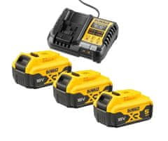 shumee NAPÁJENÍ DCB1104 NABÍJEČKA + 3 BATERIE 5Ah. DEWALT