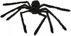 Korbi Velký umělý pavouk, chlupatá halloween dekorace, dekorace ptáček, 150cm