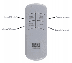 Bass Sterilizační UV-C lampa s dálkovým ovládáním BP-BH12751