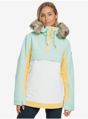 Roxy Zeleno-krémová dámská zimní bunda Roxy Shelter S