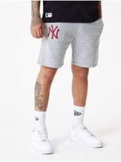 New Era Šedé pánské kraťasy New Era League essentials shorts NEYYAN M