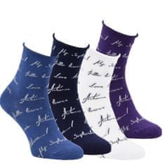 Zdravé Ponožky Zdravé ponožky DÁMSKÉ zdravotní barevné vzorované ruličkové ponožky bez gumiček 6104923 4-pack, 39-42