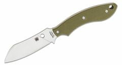 Spyderco FB50GPOD Stok OD Green Drop Point všestranný nůž 7,5 cm, zelená, G10, pouzdro