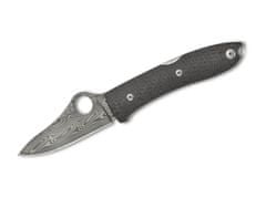 Spyderco C255CFPD SpyOpera Thor kapesní sběratelský nůž 7,4 cm, damašek, uhlíkové vlákno