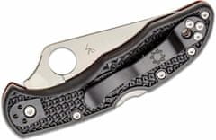 Spyderco C11FPSBKRD Delica 4 Thin Red Line kapesní nůž 7,4 cm, černá, červená, FRN