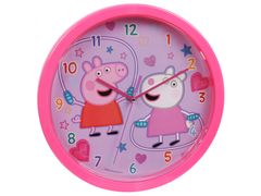sarcia.eu Peppa Pig Růžové analogové nástěnné hodiny 25 cm 