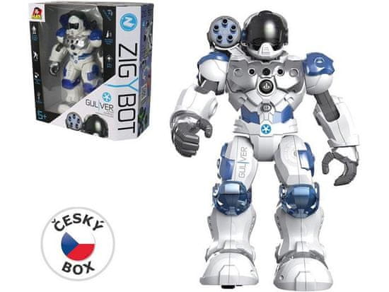 Robot Zigybot policejní Guliver, 22 funkcí, modrá