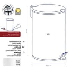 Kela KL-10641 Koš odpadkový Mats bílá 12 l