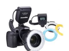 Commlite MAKRO LED blesk pro Canon EOS 200D M5 M6