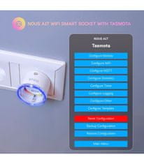 Nous Nous A1T WiFi Smart Zásuvka s Tasmota firmwarem do 16A (4 kusy)