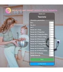 Nous Nous A1T WiFi Smart Zásuvka s Tasmota firmwarem do 16A (4 kusy)