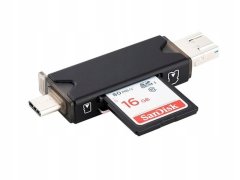 JJC Čtečka paměťových karet Micro USB USB-C 3.0 Micro SD