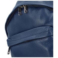 Delami Vera Pelle Trendový dámský kožený batůžek Wendy, modrá