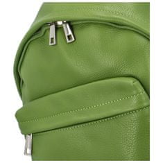 Delami Vera Pelle Trendový dámský kožený batůžek Wendy, zelená