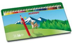 Alpino Kovová krabička 36 barevných tužek