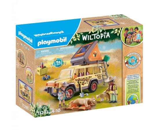 Playmobil Playmobil 71293 Wiltopia - S terénním vozidlem mezi lvy