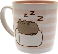 CurePink Dárkový set v plechové krabičce: Pusheen - Marshmallow (objem hrnku 370 ml)