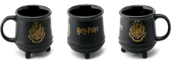 CurePink 3D keramický hrnek - kotlík Harry Potter: Erb Bradavic - Hogwarts (objem 511 ml)