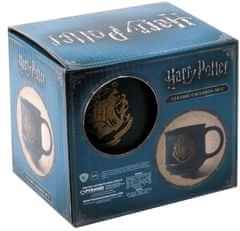 CurePink 3D keramický hrnek - kotlík Harry Potter: Erb Bradavic - Hogwarts (objem 511 ml)
