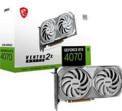 MSI GeForce RTX 4070 VENTUS 2X WHITE 12G OC, 12GB GDDR6X