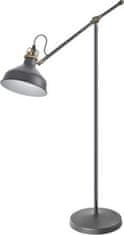 Emos Stojací lampa ARTHUR na žárovku E27, 150cm, tmavě šedá