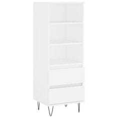 Greatstore Skříň highboard bílá 40 x 36 x 110 cm kompozitní dřevo