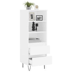 Greatstore Skříň highboard bílá 40 x 36 x 110 cm kompozitní dřevo