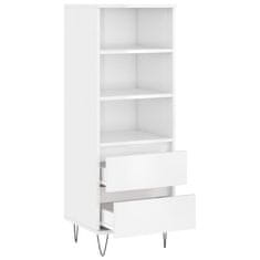 Greatstore Skříň highboard bílá s vysokým leskem 40 x 36 x 110 cm kompozit