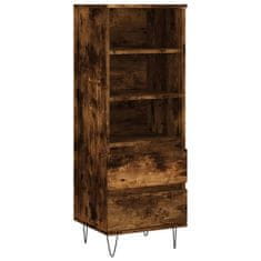 Greatstore Skříň highboard kouřový dub 40 x 36 x 110 cm kompozitní dřevo