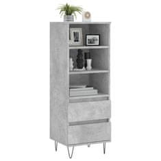 Greatstore Skříň highboard betonově šedá 40 x 36 x 110 cm kompozitní dřevo