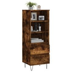 Greatstore Skříň highboard kouřový dub 40 x 36 x 110 cm kompozitní dřevo