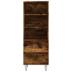 Vidaxl Skříň highboard kouřový dub 40 x 36 x 110 cm kompozitní dřevo