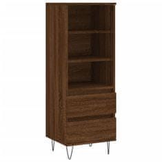 Greatstore Skříň highboard hnědý dub 40 x 36 x 110 cm kompozitní dřevo