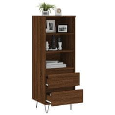 Greatstore Skříň highboard hnědý dub 40 x 36 x 110 cm kompozitní dřevo