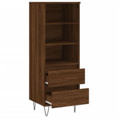 Greatstore Skříň highboard hnědý dub 40 x 36 x 110 cm kompozitní dřevo