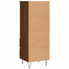 Vidaxl Skříň highboard hnědý dub 40 x 36 x 110 cm kompozitní dřevo