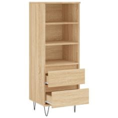 Greatstore Skříň highboard dub sonoma 40 x 36 x 110 cm kompozitní dřevo