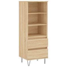 Greatstore Skříň highboard dub sonoma 40 x 36 x 110 cm kompozitní dřevo