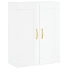 Vidaxl Skříň highboard lesklá bílá 69,5 x 34 x 180 cm kompozitní dřevo